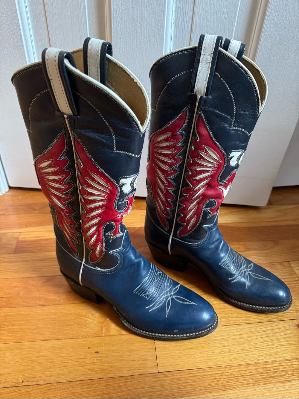 Vintage Tony Lama USA bicentennial cowboy boots